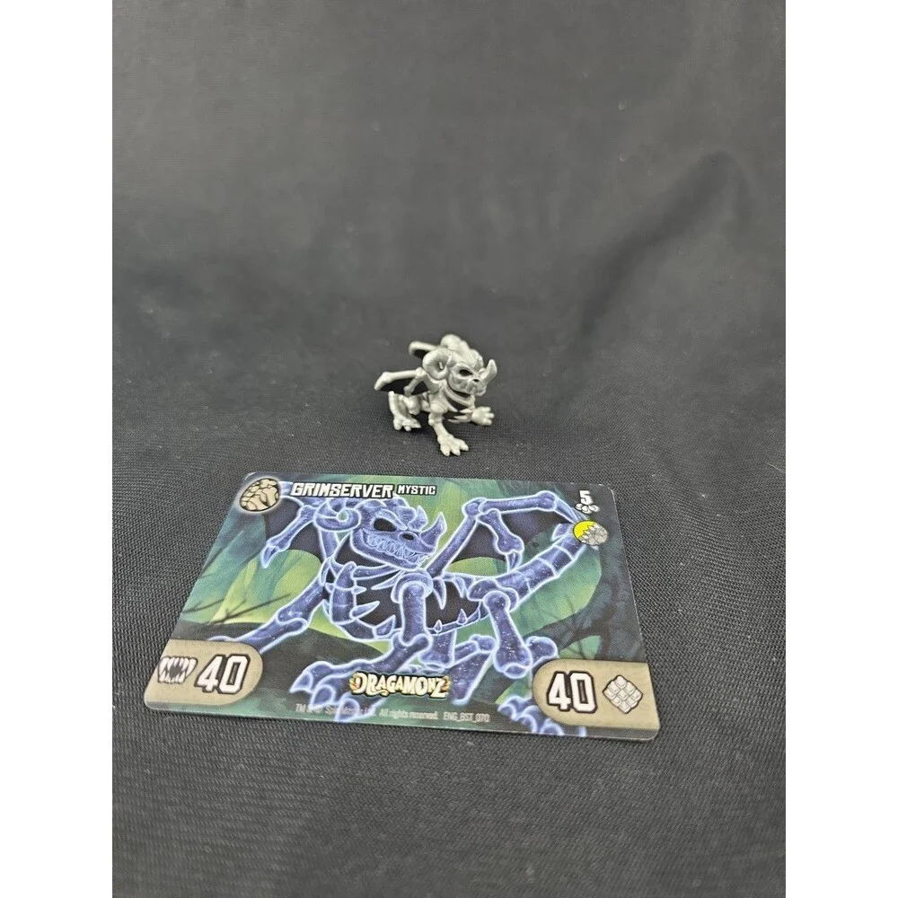 Dragamonz Grimserver Rare Mystic With Card Dragon Minifigure Mini Figure Animal